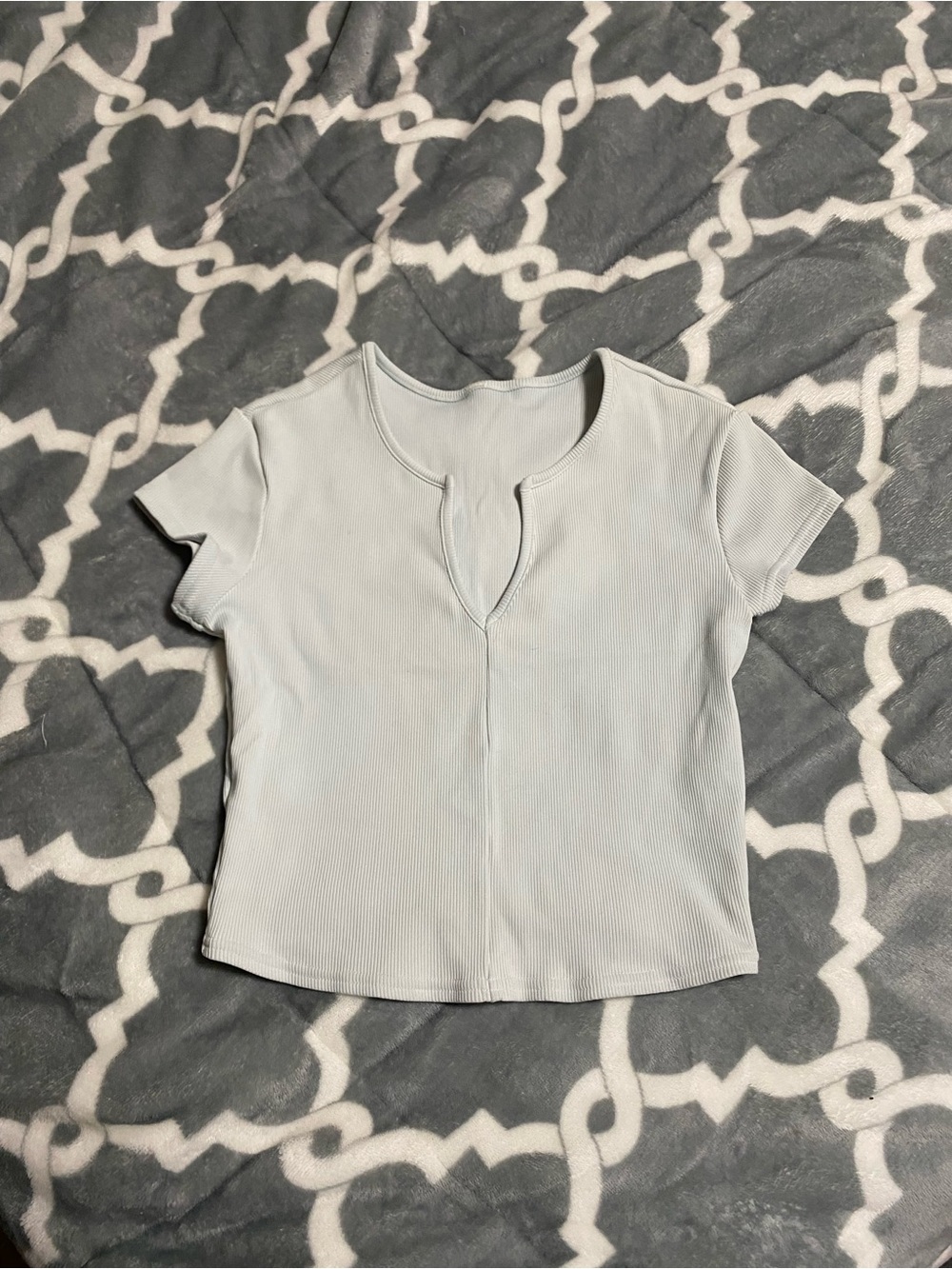 alo tee light blue shirts top